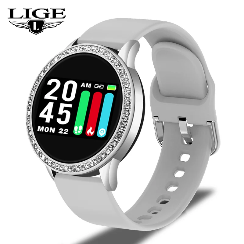 LIGE 2020 New Smart Watch Women Heart Rate Blood Pressure Multifunction Mode Mot - £148.84 GBP