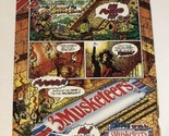 1991 3 Musketeers Big On Chocolate Print Ad Advertisement pa21 - £7.76 GBP