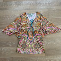Trina Turk Swim &amp; Spa Capri Tunic Cover-Up Orange Sherbet Large - $49.99
