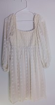 Listicle Cottage Core Cream Boat Neck Pullover Dress Women&#39;s Size M - $410.01 MXN