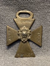 1897 Queen Victoria Diamond Jubilee Medal Advertising Horse Brass LG JD  - £19.84 GBP