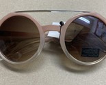 NWT Retro Rewind Oversized Round Circle Sunglasses Bar Womens Pink - $10.96