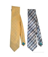 Bristol &amp; Bull Designer Decorative Blue Yellow Men&#39;s Necktie Tie Set - £11.65 GBP
