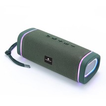 Maxpower Portable Bluetooth Water Resistant Speaker with LED Lights (Green) - £51.68 GBP