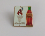 Atlanta 1996 Olympic Games 100 &amp; Coca-Cola Lapel Hat Pin - $7.28