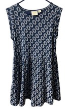 Maeve Anthropologie Peplum Dress Womens Size S Polka Dot Blue White  - £22.46 GBP