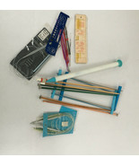 Crochet hooks knitting needles lot crochet fork for maltese hairpin lace - $19.75