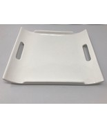 Rare 10 Strawberry Street White Curved Handled Serving Tray Rectangle - $39.00