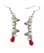 New True Gothic VAMPIRE BLOOD FANGS EARRINGS Halloween Cosplay Costume J... - $11.96 CAD