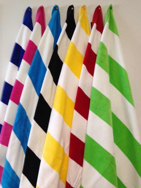 Cabana Stripe Beach Towel Pkg of Six Towels