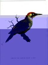 Swedish American Line Menu GRIPSHOLM 1970 Green  Woodpecker Cover - $11.88