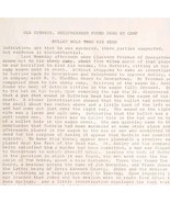 1912 Ola Guthrie Murder Georgetown Idaho Journalist Draft Local Crime 2 ... - $39.99