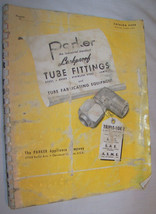 1954 PARKER LEAK PROOF TUBE FITTINGS CATALOG BOOK INDISTRIAL - £7.75 GBP