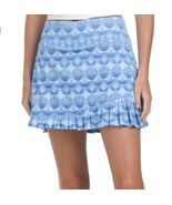 NWT SIGRID OLSEN Blue White Gossamer Asymmetrical Pleated Skort L & XL - $56.39 CAD