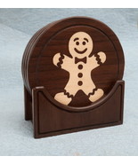 Holiday Drink Coaster Set -  The Gingerbread Man - $32.00
