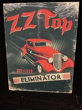 Rock Sign ZZ Top Eliminator Roadster 16x12.5&quot; Steel Sign - £19.61 GBP