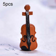 5pcs Micro Landscape Simulation Musical Instrument Resin Ornament Miniature Desk - £0.78 GBP