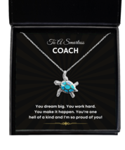 Coach New Job Promotion Necklace Birthday Gifts - Turtle Pendant Jewelry  - £39.27 GBP