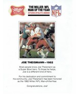 1983 Miller High Life Beer Print Ad Joe Theismann NFL Football 8.5&quot; x 11&quot; - €17,30 EUR