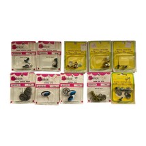Fibre-Craft and Mangelsen's Vintage Lot Cat's Animal Eyes Noses 10 Packages - £14.07 GBP