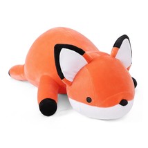 22&quot; Weighted Stuffed Animals, 4.2Lb Cute Weighted Fox Plush Toy Throw Pillows Gi - £31.59 GBP
