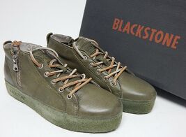 Blackstone NL37 Size EU 36 (US 5.5 M) Women&#39;s Side-Zip Leather Sneakers ... - $25.37 CAD