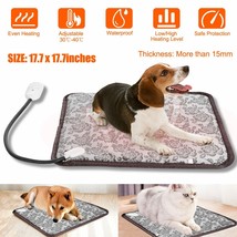 Pet Dog Cat Heat Pad Electric Heated Mat Blanket Whelping Bed Mat Waterproof - £36.71 GBP