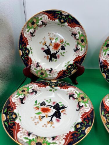 Set of 5 x Vintage Royal Doulton MATSUMAI Large Rim Soup Bowls Made in England Item image 3
