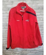Washington Capitals Fleece Lined Rain Jacket Heavy Full Zip Reebok Clean... - $68.58 CAD