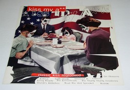 KISS Promo Album Flat Cardstock Poster Card Kiss My A** Vintage 1994 Mer... - $34.99