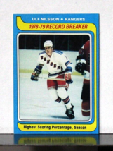 1979-80 Topps 1978-79 Record Breaker Ulf Nisson #163 New York Rangers - £3.91 GBP