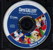 Corel Gallery (the Theme Pack Collection) Special Occasions PC Disc. - $3.90