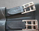 Black Leather Dressage Girth Roller Buckles Size 28 - $34.99