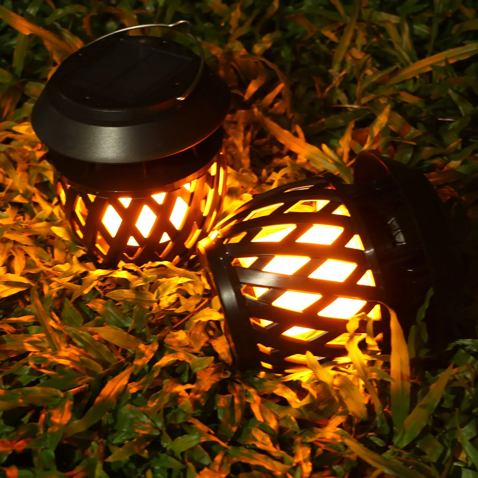 ACINE Solar Hanging Flame Lantern LED Decor Christmas Lights Outdoor Garden Yard - £150.74 GBP