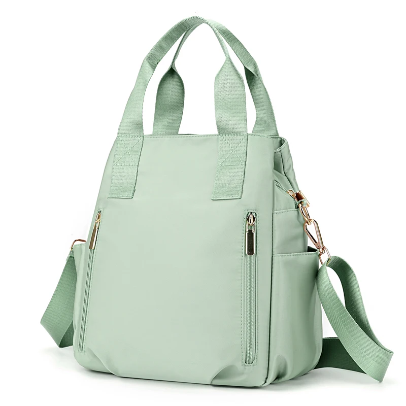 Casual Solid Color Women Bags Nylon Cloth Lady Messenger Bag Top Handle ... - £35.25 GBP