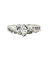 14k White Gold Size 7 Engagement Ring 4.9g - $5,880.00