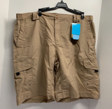 New American Outback Mens Size 2XL Tan Khaki Shorts Cargo Cool Comfort R... - £17.91 GBP