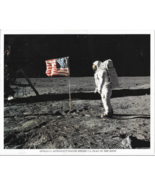 APOLLO 11 EVA Color 8&quot; x 10&quot; Original NASA Lithograph EDWIN &quot;BUZZ&quot; ALDRIN - $12.33 CAD