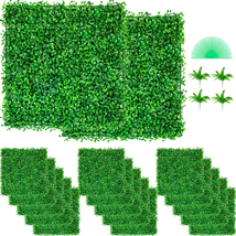 VEVOR Artificial Boxwood Panel UV 48pcs Boxwood Hedge Wall Panels, 10X10\&quot; - $1,144.63 MXN