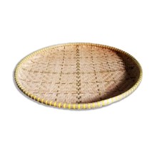 Indonesia Bamboo Home Wall Decoration Basket Flat Medium sizes, Panier d... - $40.00