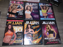 NEW 6 Jillian Michaels workout DVD lot, Yoga, Cardio, Arms &amp; Back, ABS, Body, ++ - £9.02 GBP