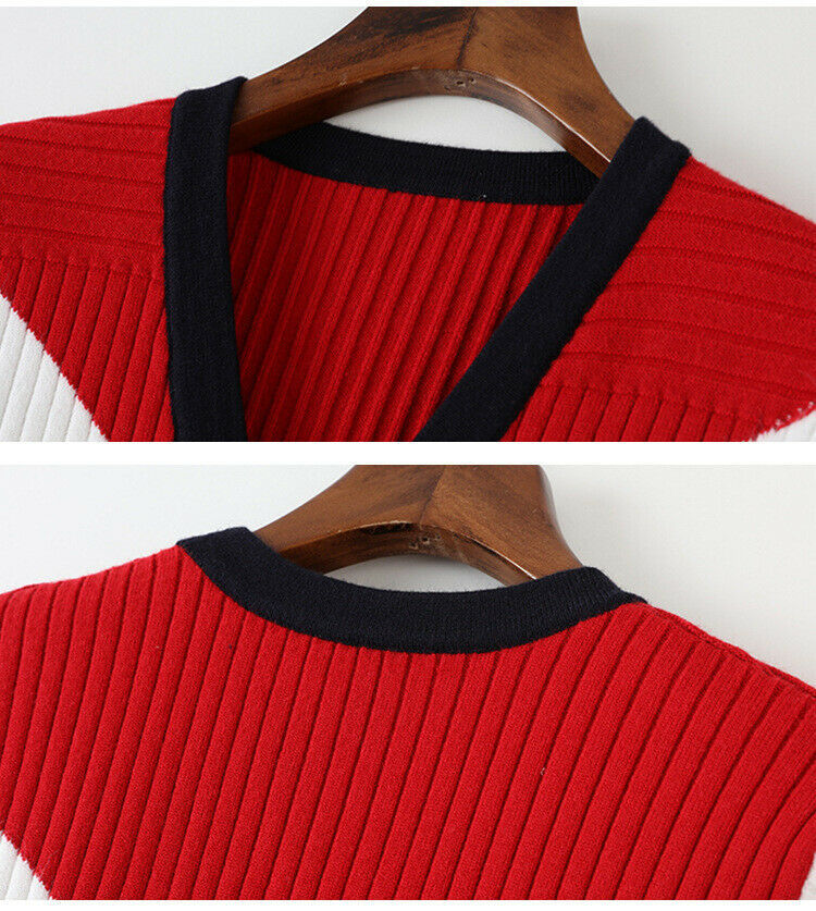 Women's Long Sleeve Button Front Sporty Colour-block Fitted Cardigan AUS STOCK Item image 5