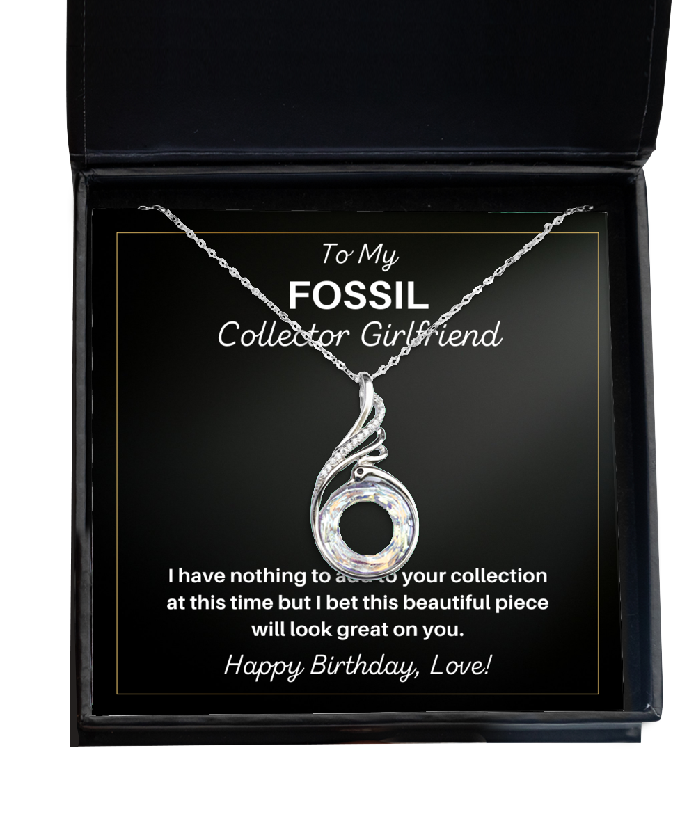 Fossil Collector Girlfriend Necklace Birthday Gifts - Phoenix Pendant Jewelry