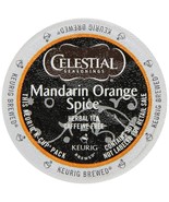 Celestial Seasonings Mandarin Orange Spice Herbal Tea 24 to 144 Kcup Pic... - €22,22 EUR+