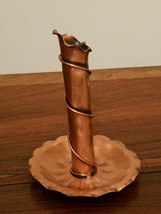 Vintage Gregorian Solid Copper Candle Holder - Made in U.S.A. - 6&quot; High - £10.02 GBP