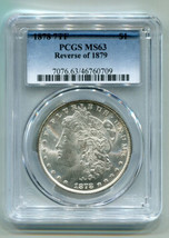1878 7TF Reverse Of 1879 Morgan Silver Dollar Pcgs MS63 Nice Original Coin - £394.77 GBP