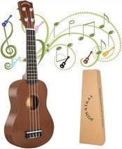 Pomaikai Soprano Ukulele For Beginner Hawaiian Wood Ukelele 21, Bright-B... - £32.30 GBP