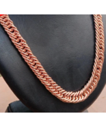 36 inch Pure Copper DENSE CURB Chain Necklace, Healing Jewelry Spiritual - $43.10 CAD