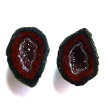 Tabasco Mexican Geode Polished Halves for Earrings Jewelry and Display Tab1279 - £13.46 GBP