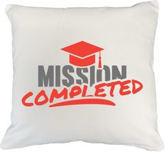 Make Your Mark Design Mission Completed. Graduation White Pillow Cover f... - £20.09 GBP+